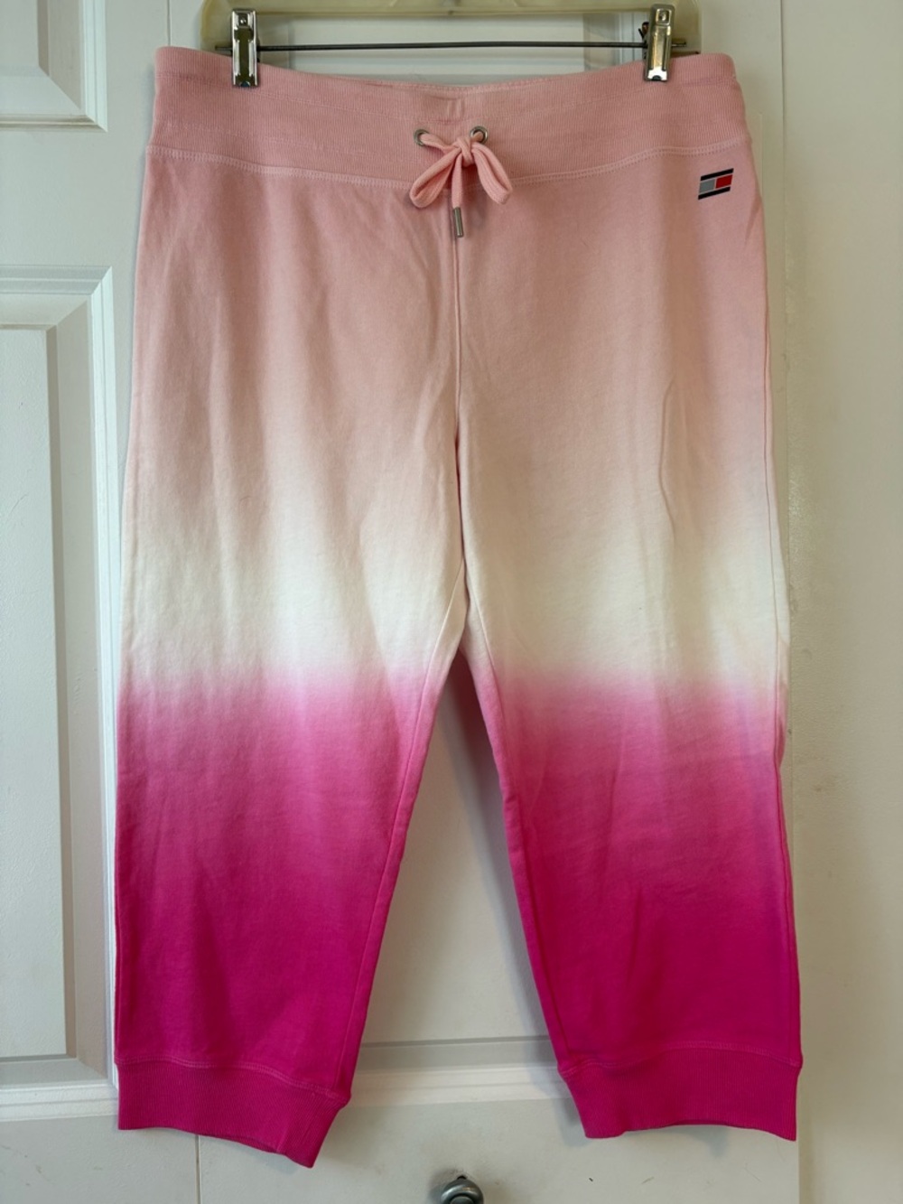 Tommy Hilfiger Pink Ombre Cropped Sweatpants